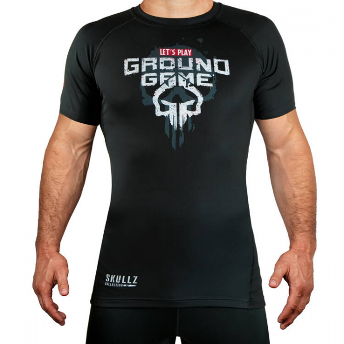 Рашгард - Ground Game - RASHGUARD SKULLZ - SHORT SLEEVE